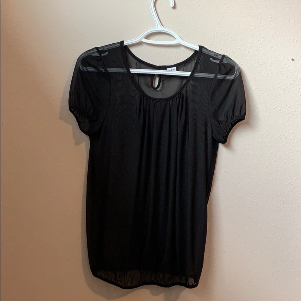 ❤️3 for $10❤️ Sheer Black Top